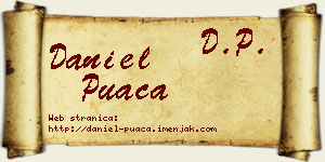 Daniel Puača vizit kartica